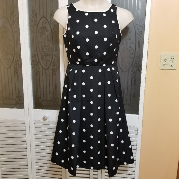 eva mendes for New York & Company Dresses & Skirts - Eva-Mendes Black & White Polka Dot Dress